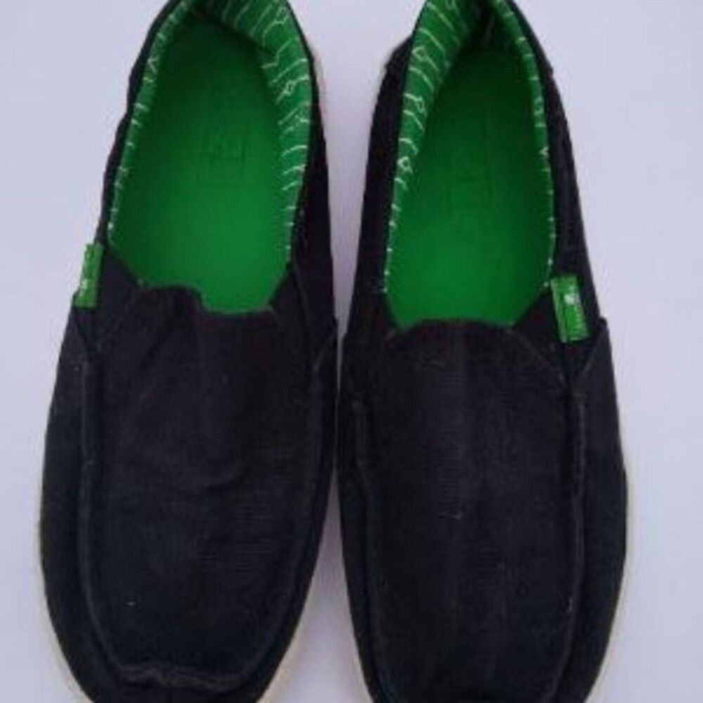 BOYS SANUK SIDEWALK SURFERS VAGABOND SLIP-ON SHOES SZ 3